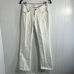 Earnest Sewn Bootcut Low Ride White Women Size 25